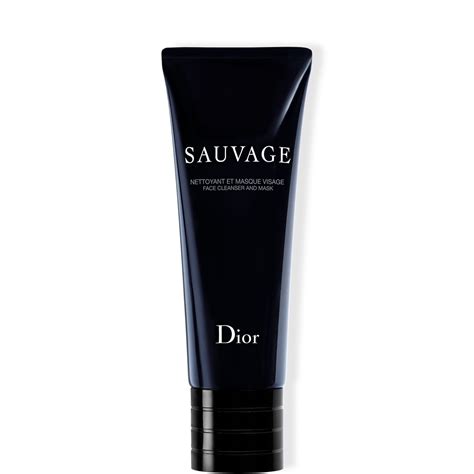 dior print face mask|sauvage face cleanser and mask.